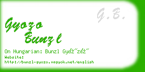 gyozo bunzl business card